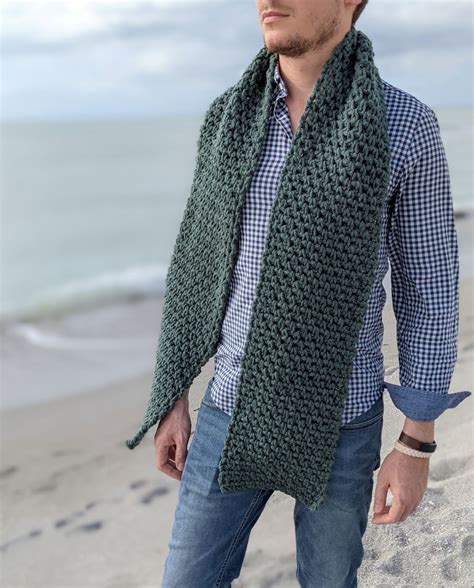 Crochet Patterns For Mens Scarves