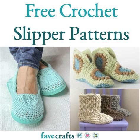 Crochet Patterns For Slippers Free