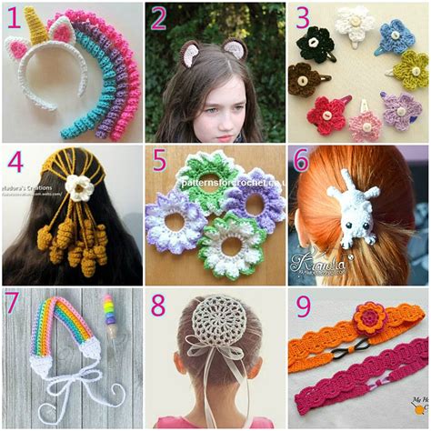 Crochet Patterns Hair Accessories