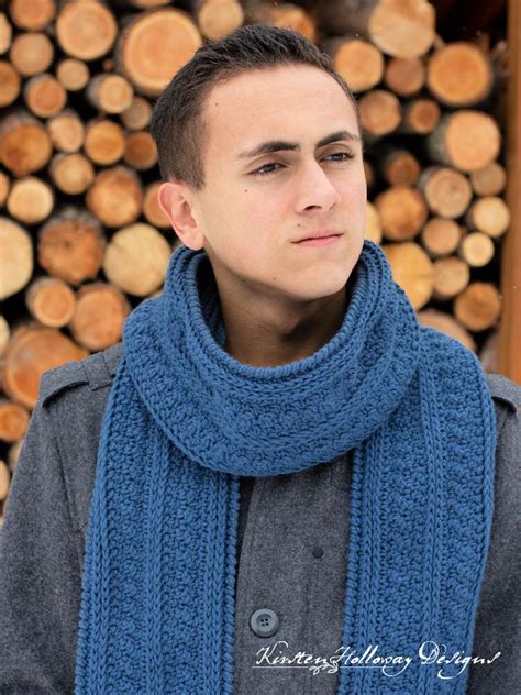 Crochet Patterns Mens Scarf