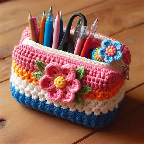 Crochet Pencil Case