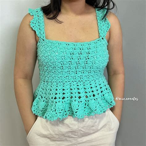Crochet Peplum Top