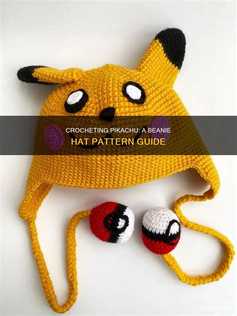 Crochet Pikachu Beanie