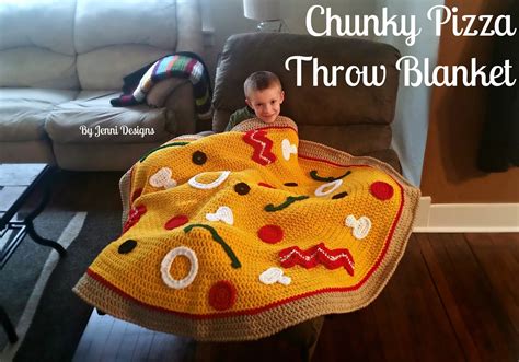 Crochet Pizza Blanket