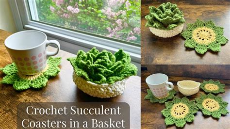 Crochet Plant Coasters