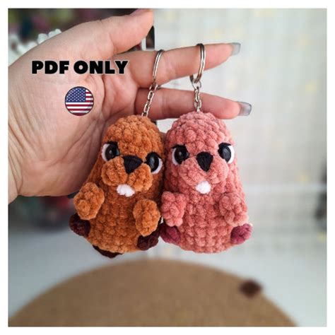 Crochet Plush Keychain