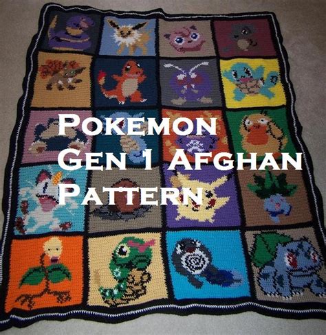 Crochet Pokemon Blanket Pattern