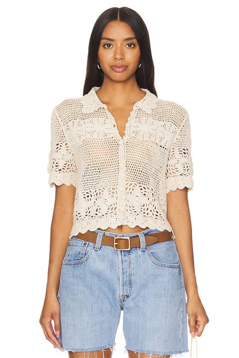 Crochet Polo Top