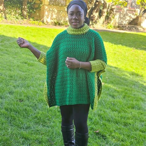 Crochet Poncho Pattern With Sleeves