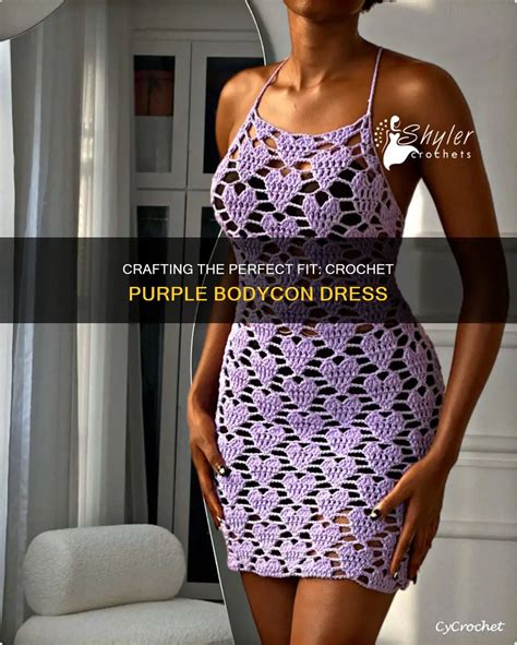Crochet Purple Dress
