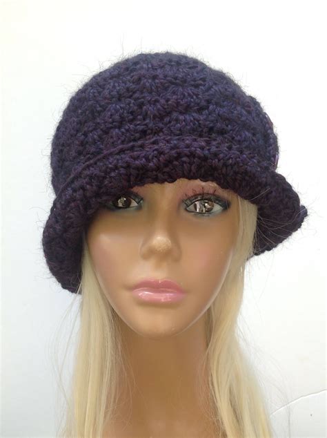 Crochet Purple Hat