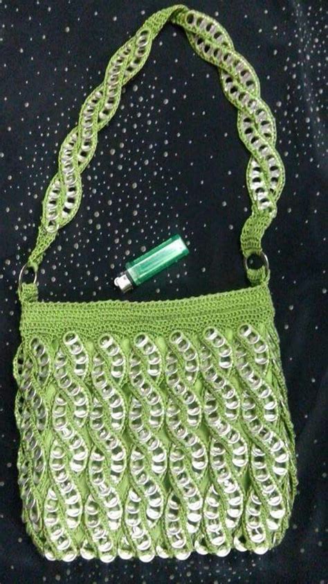 Crochet Purse With Pop Tabs
