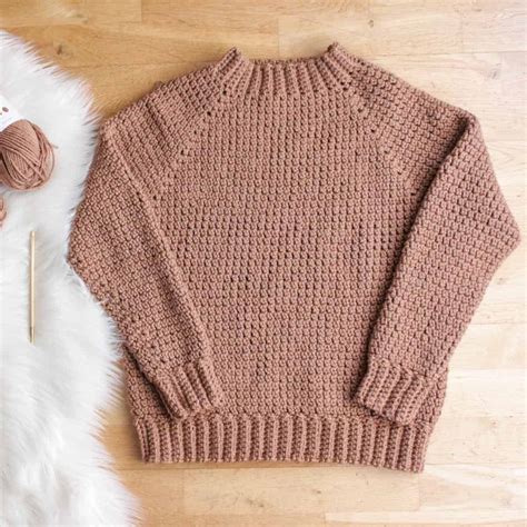 Crochet Raglan Sweater