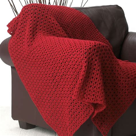 Crochet Red Blanket