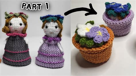 Crochet Reversible Flower Doll
