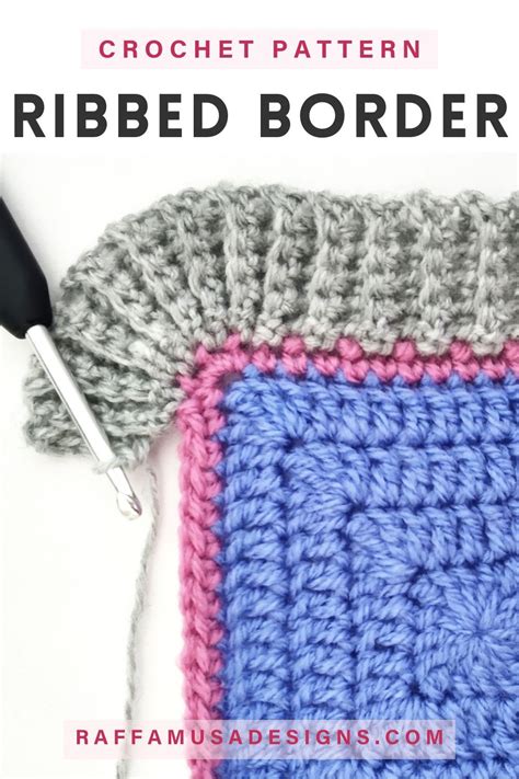 Crochet Ribbing Border