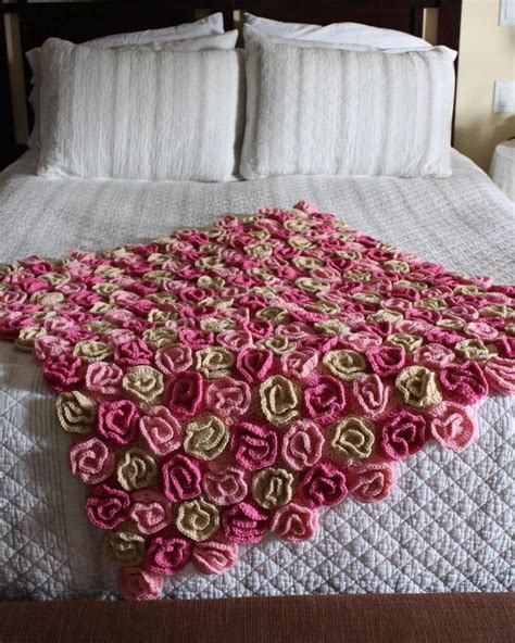 Crochet Rose Blanket