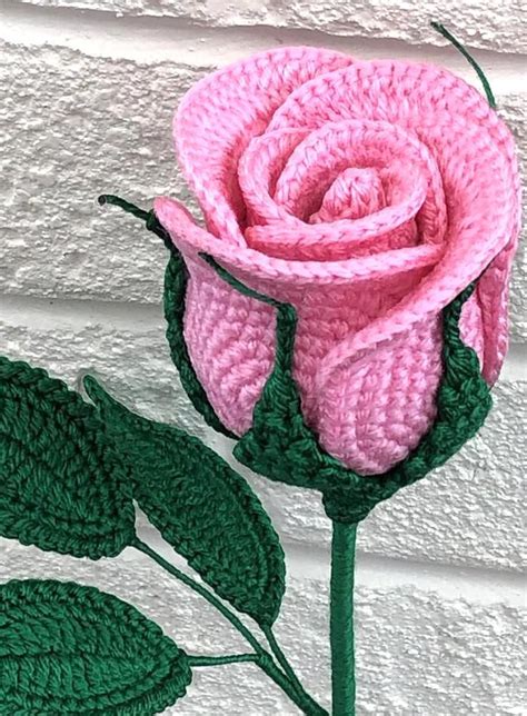 Crochet Rose Bud