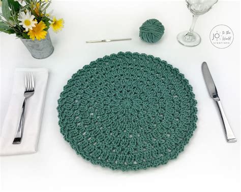 Crochet Round Placemat