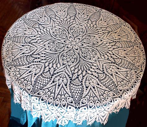 Crochet Round Tablecloth Pattern