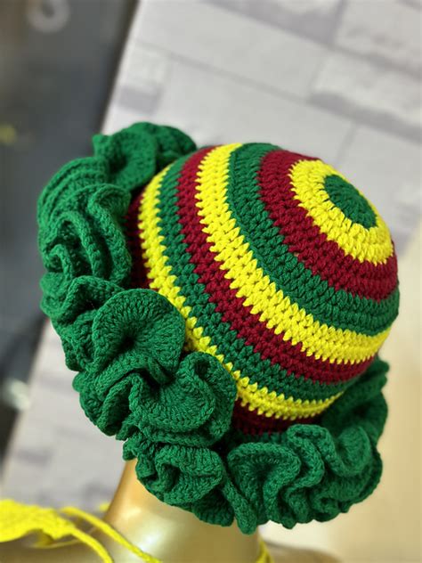 Crochet Ruffle Bucket Hat Pattern Free