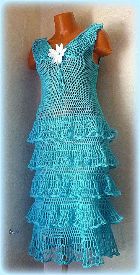 Crochet Ruffle Dress