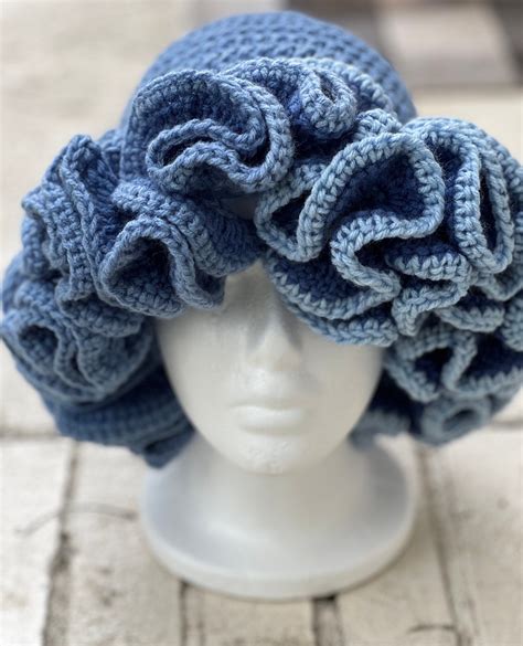 Crochet Ruffle Hat