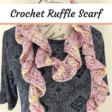 Crochet Ruffle Scarf