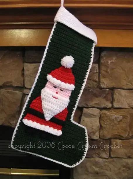 Crochet Santa Stocking