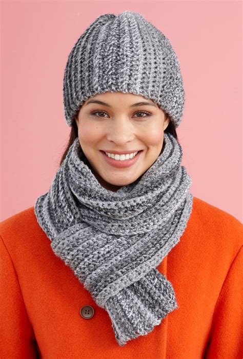 Crochet Scarf And Hat Set