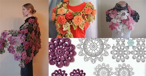 Crochet Scarf Flower