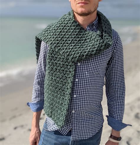 Crochet Scarf Men