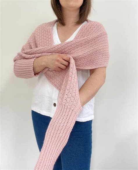 Crochet Scarf With Sleeves