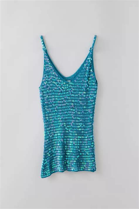 Crochet Sequin Top