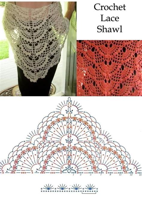 Crochet Shawl Diagram