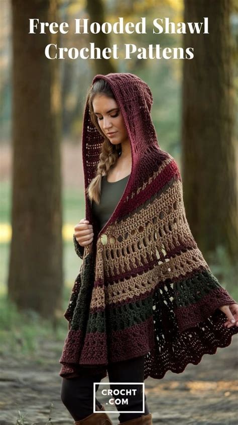 Crochet Shawl With Hood