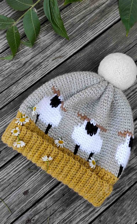 Crochet Sheep Hat