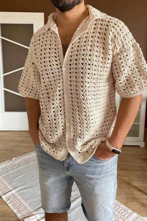 Crochet Shirts Men