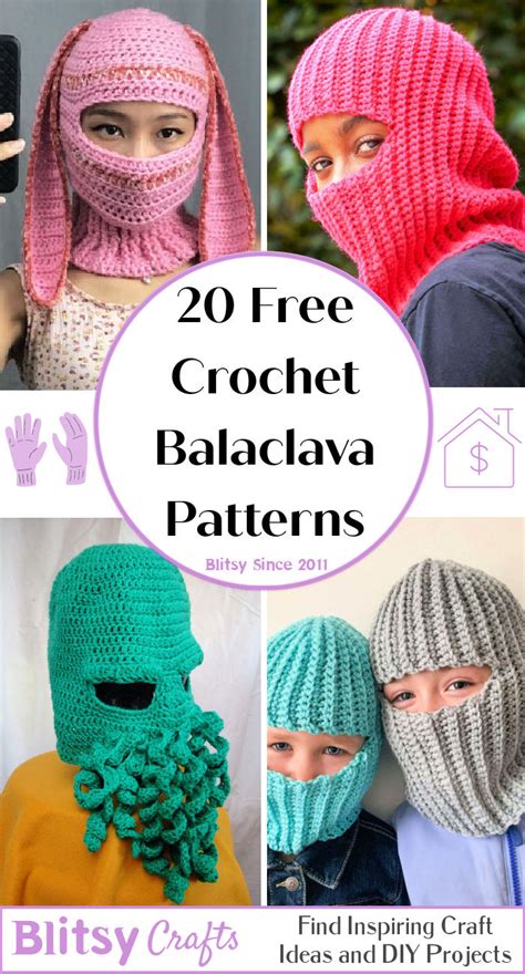 Crochet Ski Mask Pattern Free
