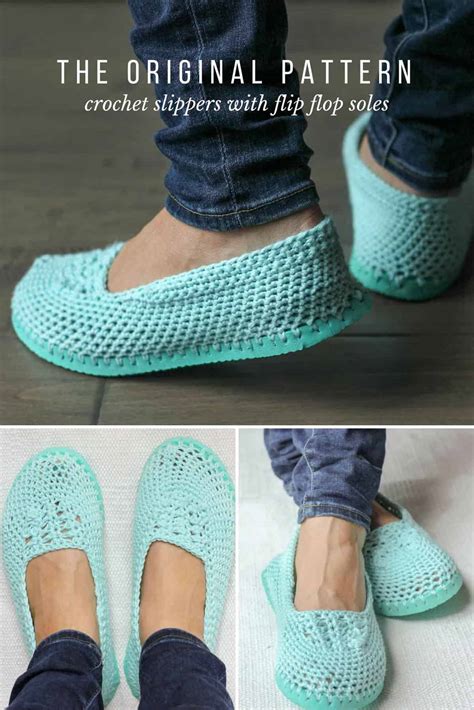 Crochet Slipper Flip Flop