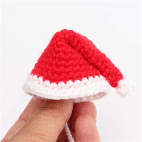 Crochet Small Santa Hat