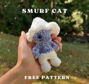 Crochet Smurf Cat
