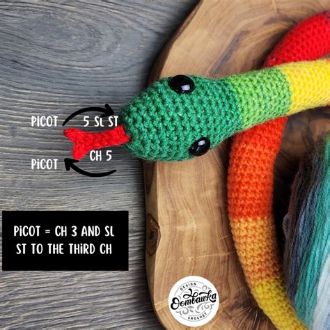 Crochet Snake Tongue