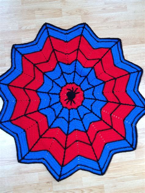 Crochet Spiderman Blanket