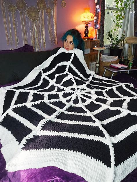 Crochet Spiderweb Blanket