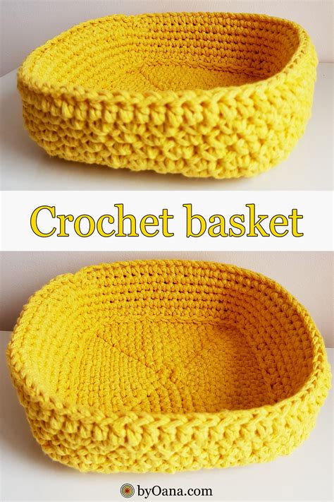 Crochet Square Basket Free Pattern