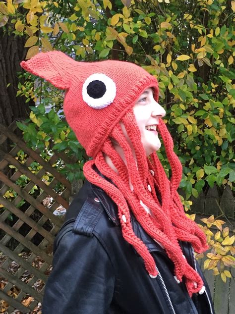 Crochet Squid Hat