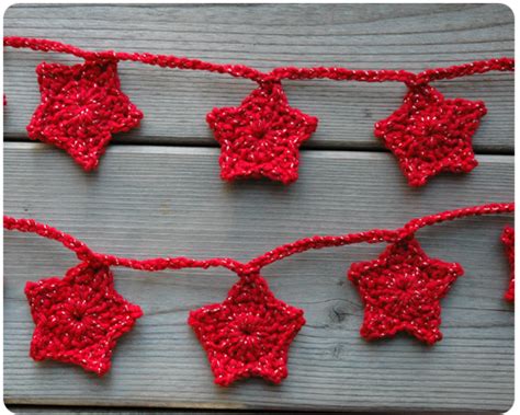 Crochet Star Garland