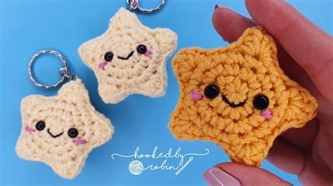 Crochet Star Keychain