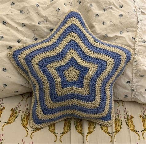 Crochet Star Pillow